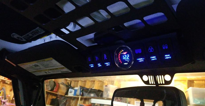 jeep rubicon rigid led lights control panel