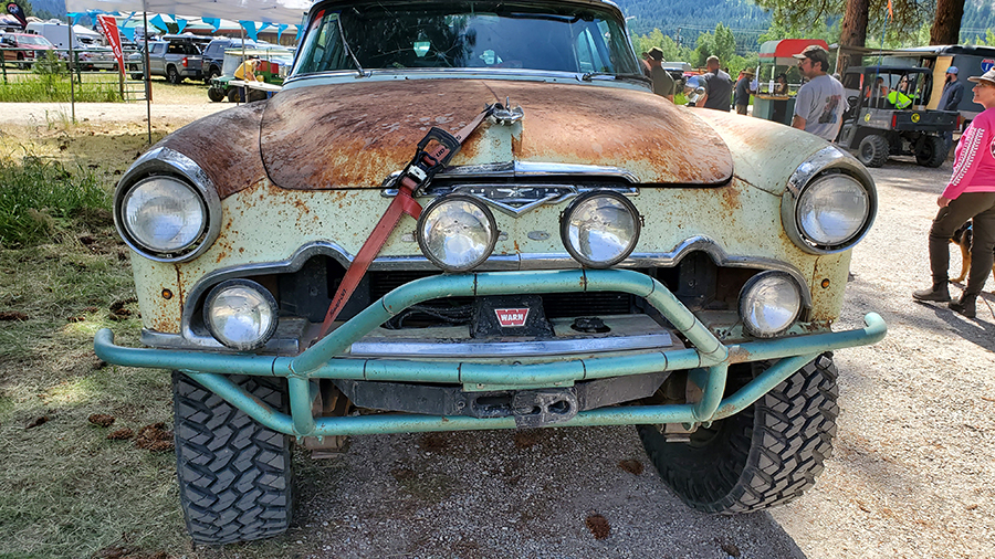 overland desoto front end with front brush guard