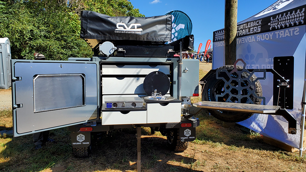 turtleback trailer expedition rear kitchen galley